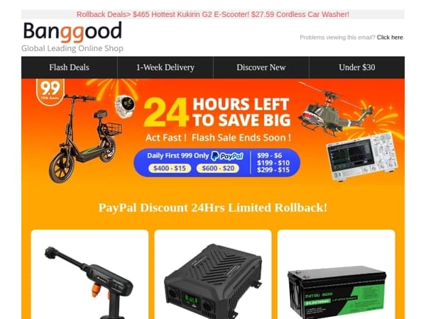 [ 19th Anniv. PayPal Discount: Returns for a Limited Time Only — 24 Hours! ] Real Last Chance! Miss👉😭!