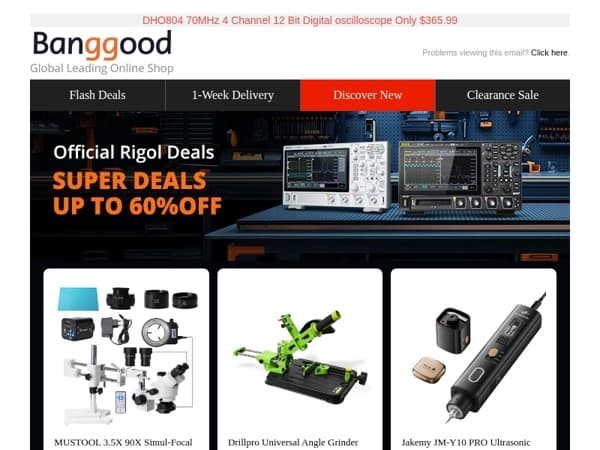 [Hot Sale DIY Tools and Auto]UP TO 60% OFF! HONGDUI HD-TB01 Precision Miter Gauge Only from $95.99! DHO804 70MHZ 4CH Digital Oscilloscope $365.99!