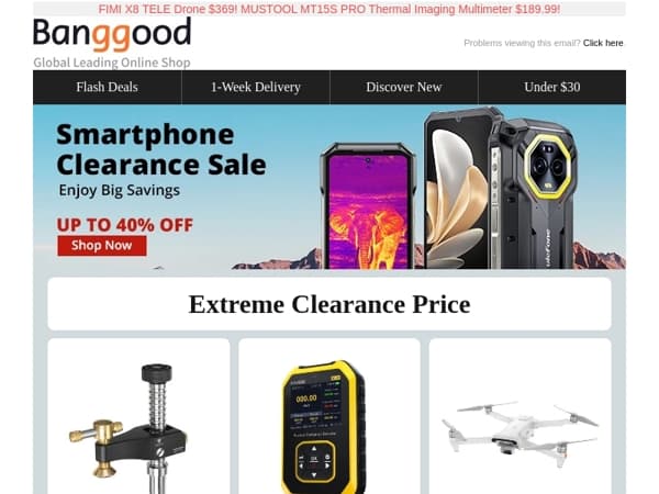 [ Clearance Sale! ]  FNIRSI Nuclear Radiation Tester $34.99! H96Max M1 TV Box $23.99! Smartphone From $73.99! Find More!