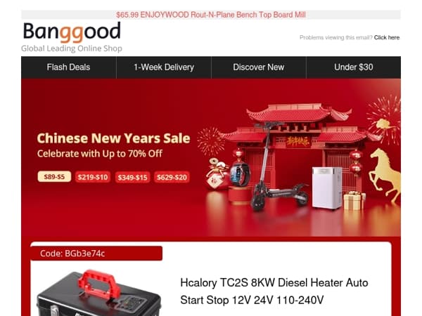 🧧[Start Now] Chinese New Year Sale Up To 70% OFF+ Total $50 Allowance, $40.99 DT NO.1 DTG1 Smart Watch.