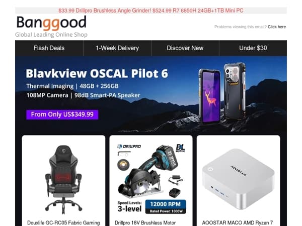 [Weekend Clearance Sale!] KM17 Pro Router Plane $133.99! Blackview COLOR 6 24+256 Smartphone $115.99! Mustool DM9 Microscope $49.99!