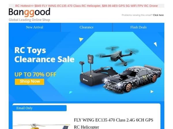 [Up To 70% OFF😀]RC Toys Clearance Sale! RC Car From $36.99! Education Toys From $5.69! Shop Now>>