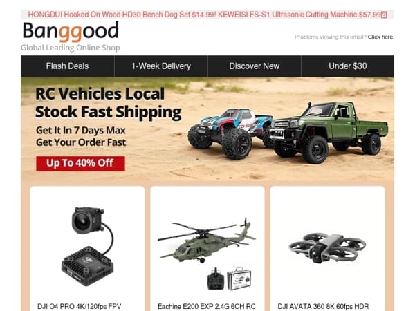 [Weekend RC Big Clearance Sale!] Eachine E200 EXP Helicopter $219.99! DJI AVATA 360 Drone $519.99! I7-12700H Laptop $584.99!