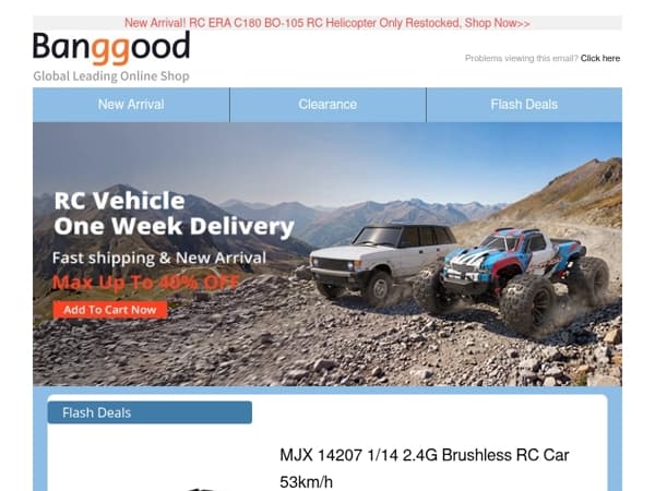 [Hot Sale] RC Vehicles One Week Delivery UP TO 40% OFF Snap Up ! Shop Now>>