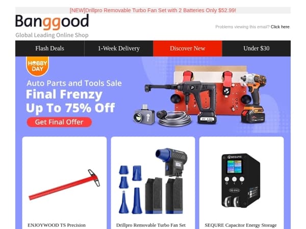 [Final Frenzy Up To 75% OFF] Auto Parts and Tools Sale! ENJOYWOOD Router Table Rail Coping Sled Only $81.99! VIOLEWORKS 8 Inch Chainsaw From $22.99! Shop Now>>