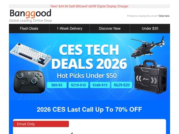 Last 48hrs for 2026 CES! Only $67.99 Jakemy Ultrasonic Cutter and Polisher, $174.99 Bominfit Rowing Machine.