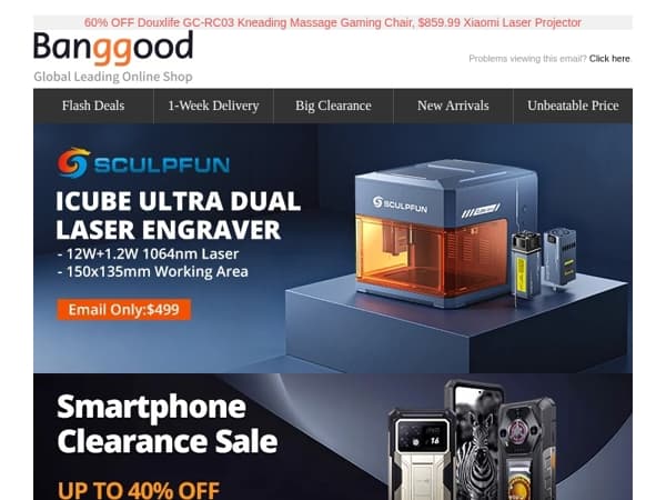 [New] $499 Icube Ultra Duallaser Engraver, GameSir G7 Pro Tri-mode Wireless Controller Only $79.99! Grab Now>>