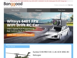 [New Arrival] Eachine E190 PRO  $249.99 Snap Up ! Shop Now>>