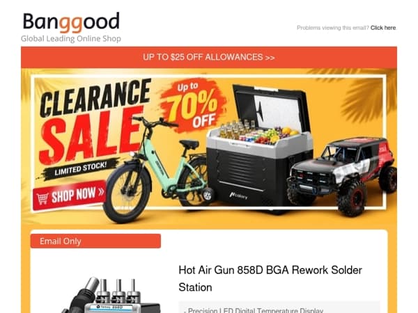 🤩Don't Miss Out! Full Range Clearance Up To 70% Discount. $21.99 Hot Air Gun Solder Station >>