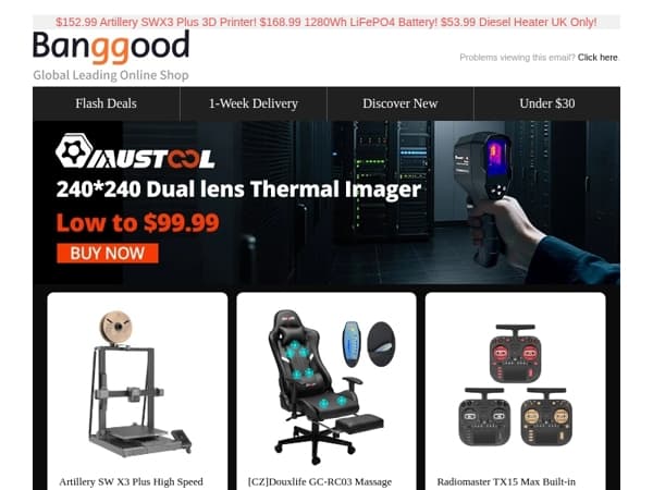 [Sunday 48Hrs Sale😉!] Douxlife Massage Gaming Chair $109.99! WANPTEK Adjustable DC Power Supply $38.99! More Inside>>