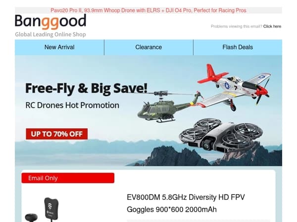 FPV Flash Sale: 50% Off Racing Drones+Mini RC Cars, Limited Stock!
