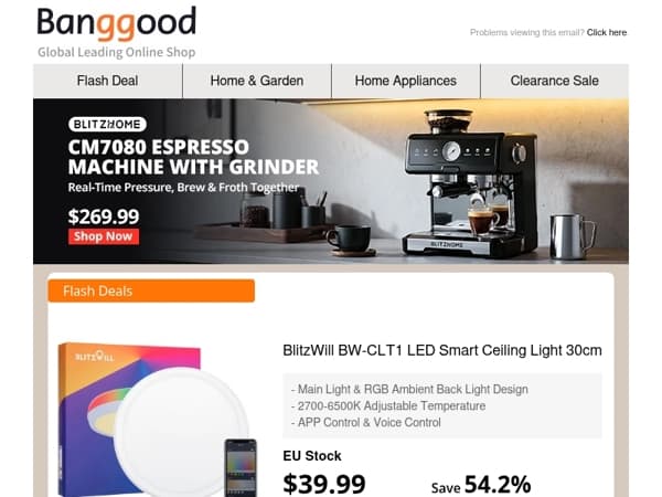 💡$39.99 BlitzWill BW-CLT1 Smart Ceiling Light, $20.99 TENGOO Unisex 2 Heating Vest!