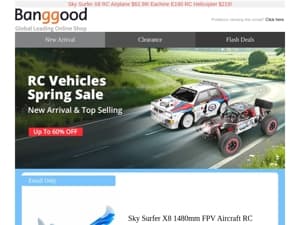 [Spring Sale] New Arrival and Top Selling RC Vehicles Spring Sale Up to 60% OFF! Snap Up ! Shop Now>>