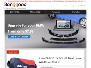 [From Only $7.99] Half Price Outdoor Sale⚡> $49.99 Kroak F1 Diesel Heater! $29.99 Night Vision Monocular! $11.99 Heating Vest! Hurry to Grab!