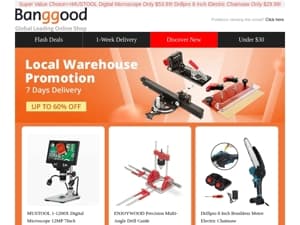 [7 Days Delivery] Woodworking Tools Overseas Deals Up to 60% Off! Refurbished ATOMSTACK 6W Laser Engraver Only $129.99!