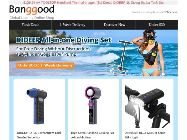 🌟$19.99 DRILLPRO P30 Turbo Fan, $53.99 POPDEER 4 In 1 Jump Starter, $15.99 Handheld Cooling Fan.