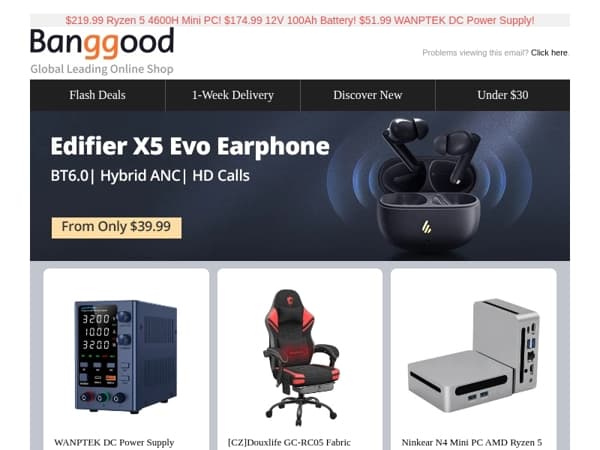 [ Limited Refurbished Product! ]  $199.99 WQ-W4 Pro E-Scooter! $88.99 ULTIMEA 5.1 Soundbar! Hurry!