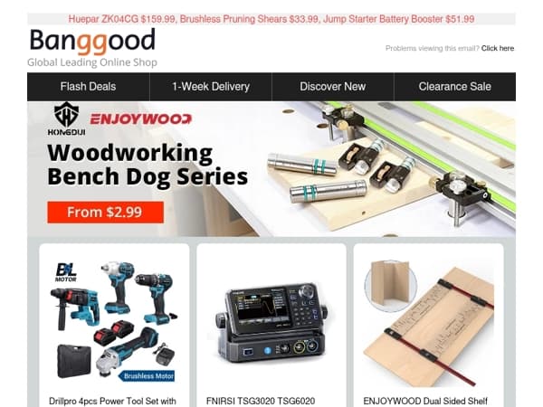 [Hot & New DIY Tools] NEW ENJOYWOOD Shelf Pin Jig $49.99, FNIRSI TSG3020 Signal Generator Only $149.99!