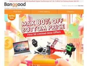 Spring Sale First 50 Max 80% OFF + Extra $51 allowance! 2000W 2073.6Wh Power Station 68% OFF