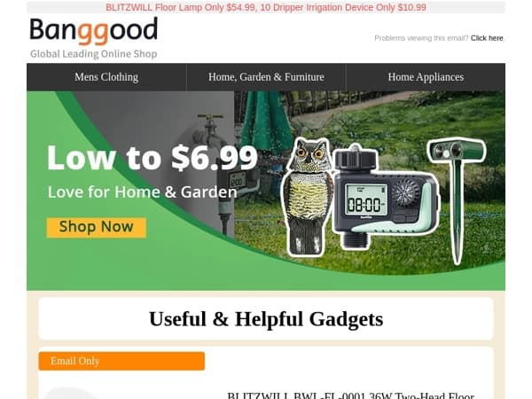 [Start from $9.99] Home & Garden Sales, $7 Portable Wearable Negative Ion Air Purifier, Shop Now >>