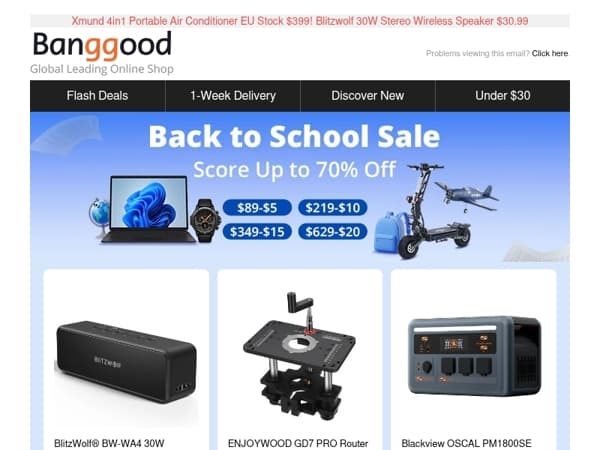 [ Back to School Sale Start! ] Grab Extra Max $20 Allowance to Save More!
