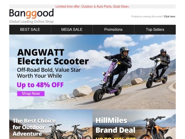 Mail Only: Get the ANGWATT CS1 E-Scooter for Half Price (Save Up to $1,000)