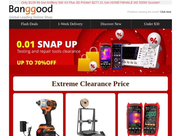 [Clearance Crazy Price! ] Topshark Impact Wrench $37.99! $143.99 MUSTOOL MT14SPRO Thermal Imaging Multimeter!