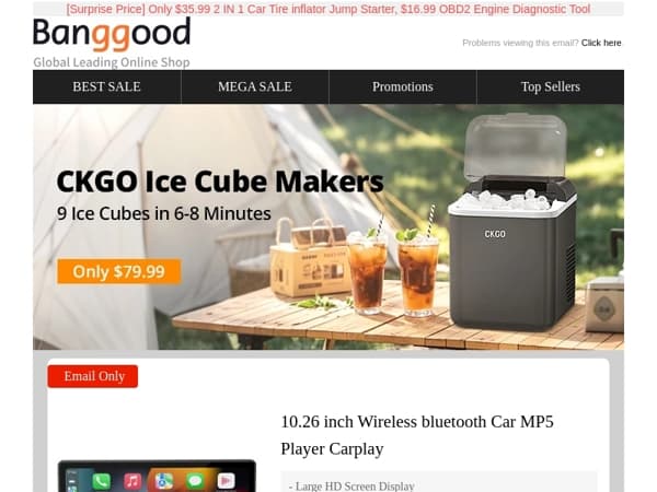 [Auto & Outdoor]Up To 70% OFF! Car MP5 Player $39.99,Gokwh 12V 200AH Lithium Battery $349.99>>