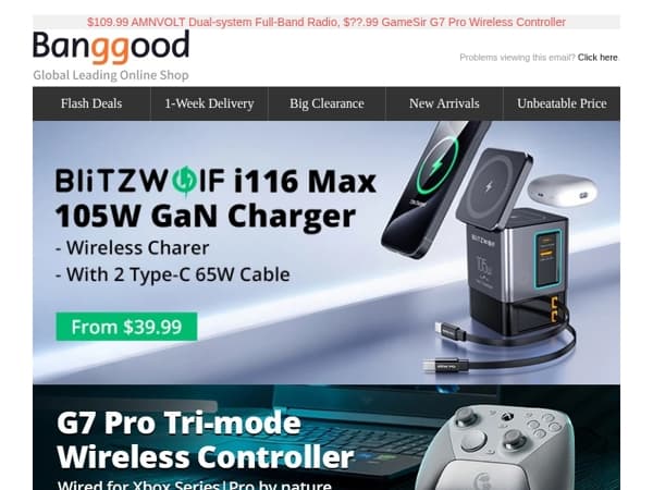 💯[First 100pcs] Only $39.99 GaN Tech Blitzwolf Charger Station, Artillery M1 PRO 3D Printer from €349, Grab>>