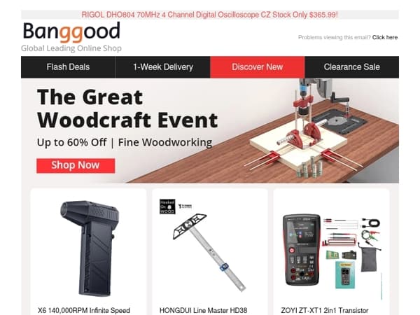 [Hot Sale Tools & Auto Parts] Up to 60%OFF! ENJOYWOOD GD7 PRO Router Lift for 65mm/69mm Only $129.99, BOSCH GDR 18V-215 Compact Cordless Driver Only $99.99!