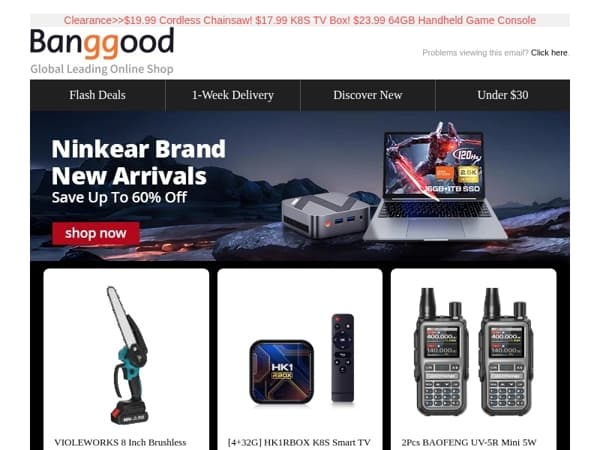 [Sunday 48Hrs Sale😉!] Hottest ANGWATT F1 Electric Scooter Only $489.3! Ninkear N15 16+512GB Laptop Only $269.99! More Laptop Up to 60% Off!