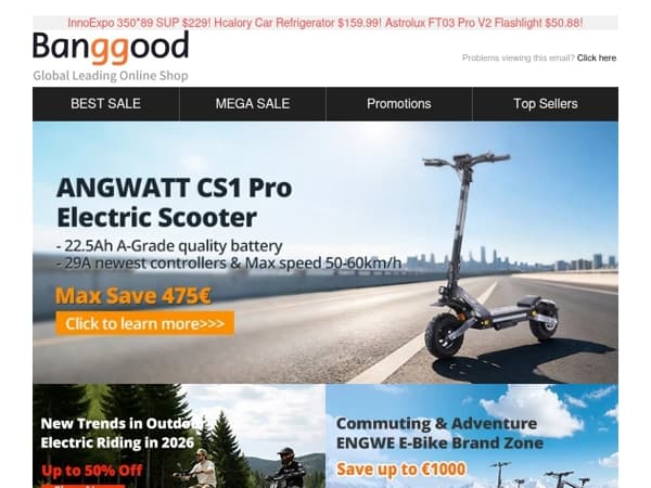 [ANGWATT C1S Pro Max Save 475€] New Trends Electric Riding in 2026! Sports & Auto Parts, Grab Now!>>