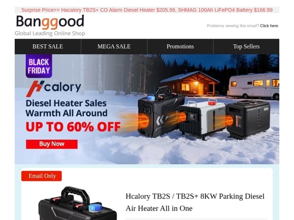 [Outdoor Sale!] Enjoy Black Friday Price Now! Up to 70% Off For Diesel Heaters, Shop Now>>