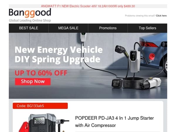 [Spring Sale] POPDEER PD-JA3 5000A 4-in-1 Emergency Jump $53.99, HCALORY TC2S 8KW Diesel Heater 5L $100.99.