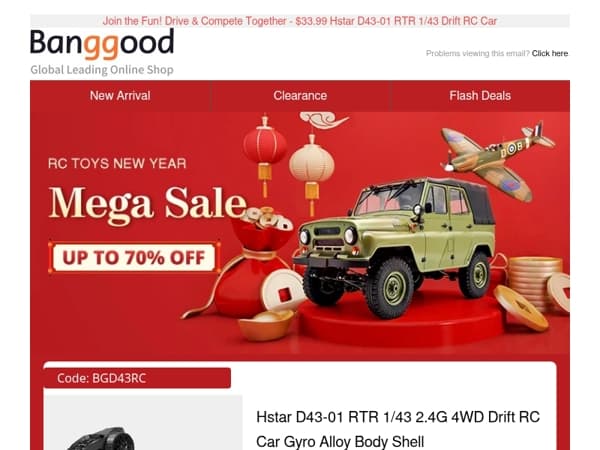 RC Toys New Year Mega Sale, Up To 70% OFF! Click Now & Save Big!