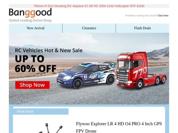  [Exclusive for RC lovers] MJX 14304  1/14 Brushless RC Car Only From $126.35! Flywoo GPS FPV Drone $170.99! Shop Now>>