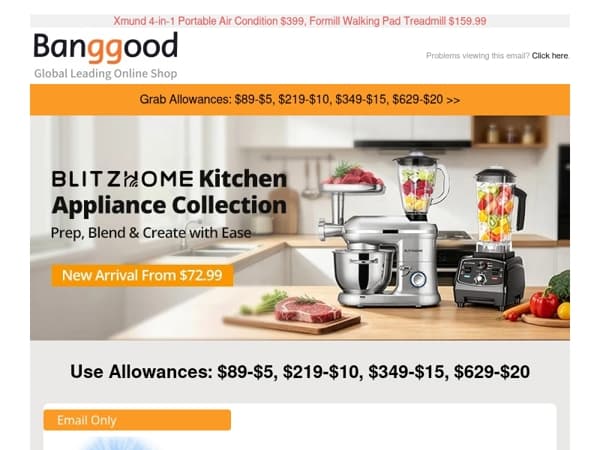 🧧[$50 OFF Allowances] BlitzHome Kitchen Applicance From $72.99! Grab Now >>