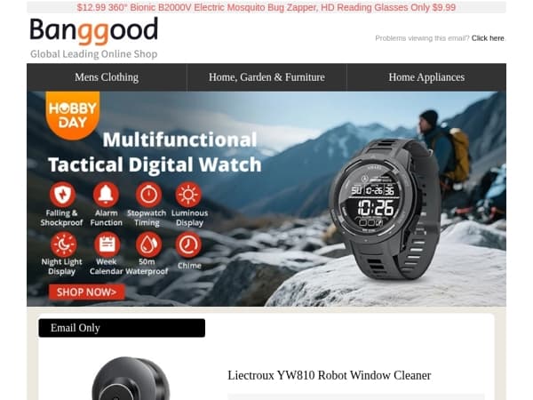 [HOME SALE] Proscenic P16 Cordless Vacuum Cleaner Only $149.99, SMAEL Men's Sports Watch Up to 50% OFF >>