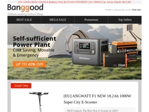 [Limited Time Spring Sale] TTWEN 100Ah LiFePO4 Battery Pack $173.64! , Honey Whale M2 PRO Scooter $218.99! Grab Them Now! >>