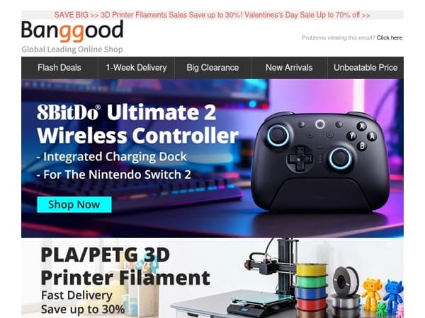 [Hot & New] Only $59.99 Ulefone Armor GPS Watch, Only $57.99 8BitDo Ultimate 2 Wireless Gaming Controller.