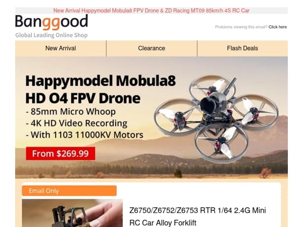 Last Time To Save Big!Low To $7.89!RC ERA C138 Helicopter Only $59.99!FPV Airplane Only $63.99! Grab Now>>