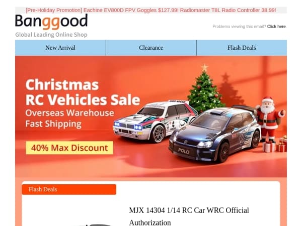 [Christmas Early Sale! ] MJX 14304 RC Car $127.79! OMPHOBBY M2 RC Helicopter $284.99!