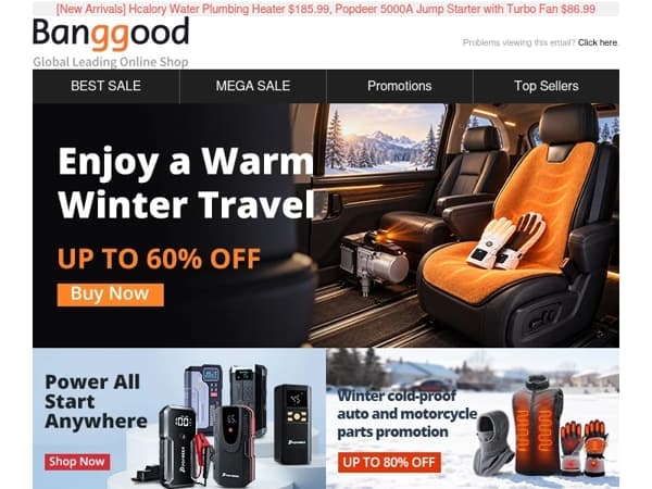 [Outdoor & Auto Moto Sale Up to 60% OFF] Ready for Winter, Enjoy the Warm, Grab! >>