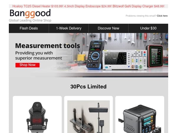 30Pcs Limited! Douxlife Fabric Gaming Chair $95.99! Aluminum Display Shower Set $75.99! Hurry Up!