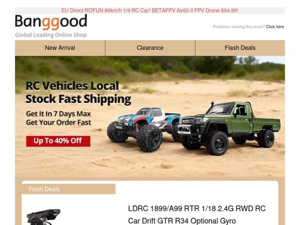 [UP TO 70% OFF Limited Deals! ]Eachine Mini F4U RC Airplane Only $52.99! LDRC 1/18 GTR R34 Drift RC Car From $53.99! XK K150 RC Helicopter $75.99! Grab Now!