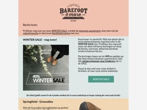 WINTER SALE tot 40% korting - profiteer nog snel