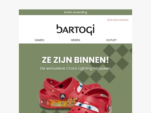 Crocs Lightning McQueen – Wees er snel bij!