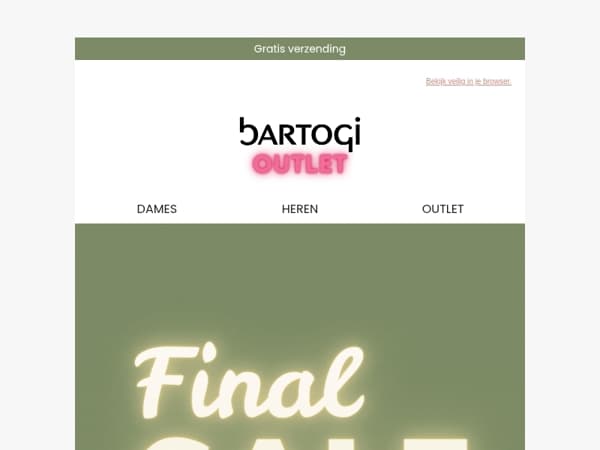 Klaar om te shoppen? De FINAL SALE is hier!✨