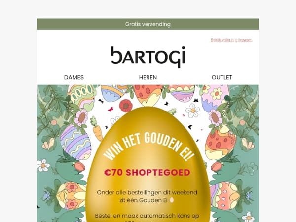 🐣 Maak kans op €70 shoptegoed