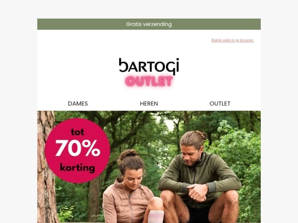 Wandelen met voordeel! 🥾 Tot -70% op schoenen en sandalen